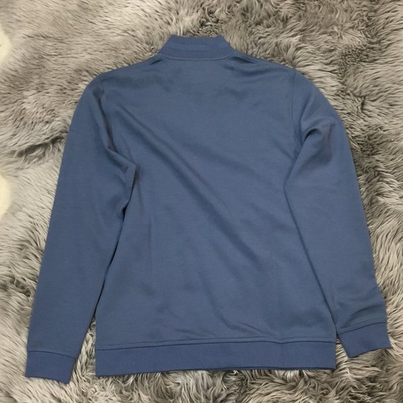 Kirkland Signature | Men's Quarter Zip Sweater | Blue | Size Small - Picture 2 of 2